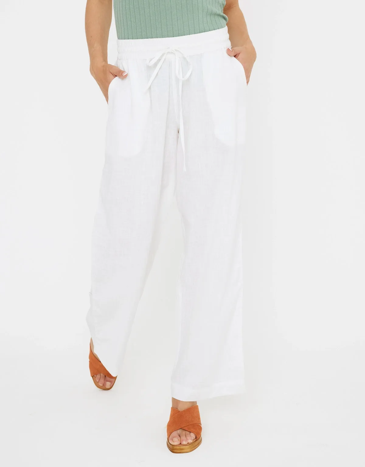 Flowy Cotton Trousers - Florate