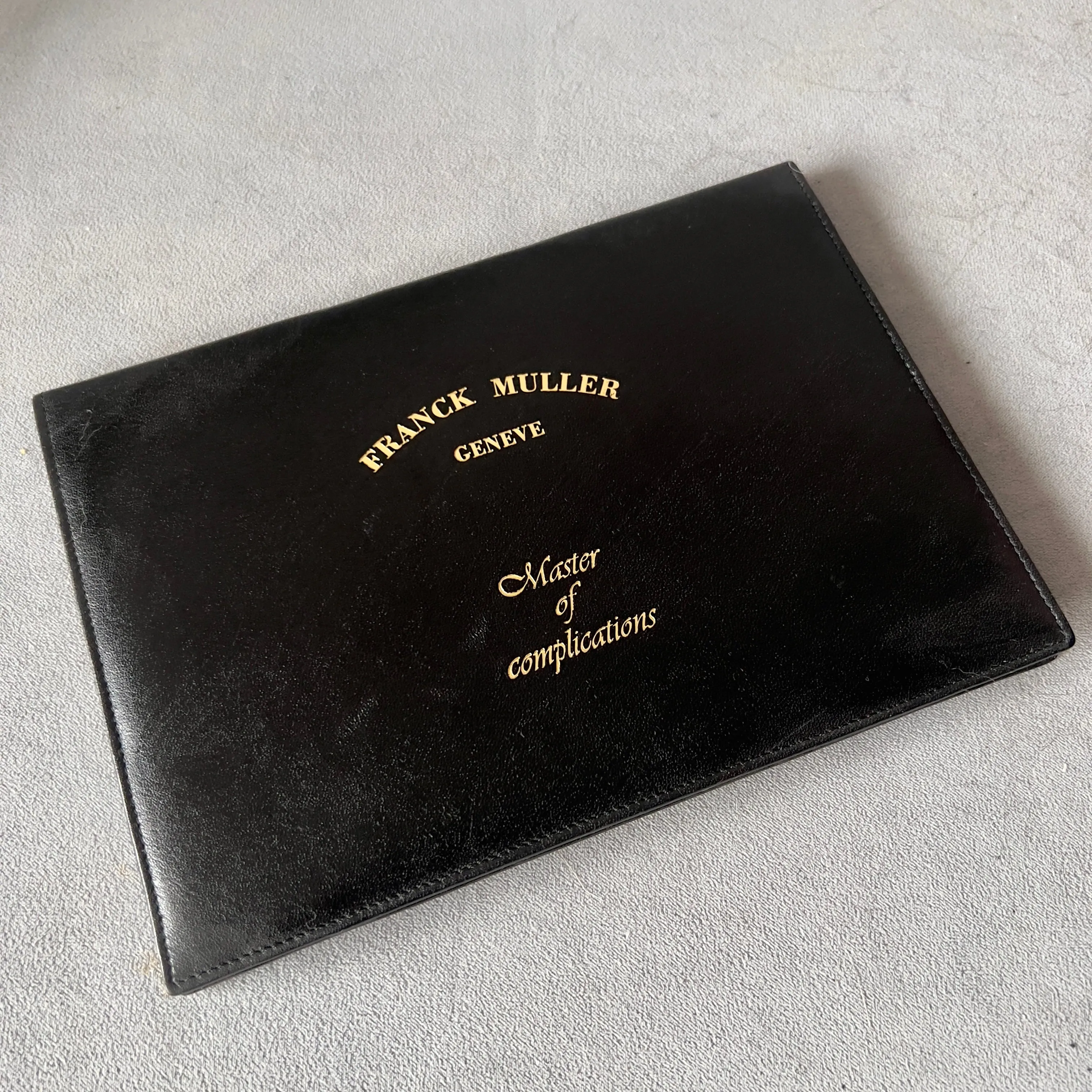 FRANCK MULLER Certificate of Origin & Warranty FILLED OUT + Folder 8.60x6.10”