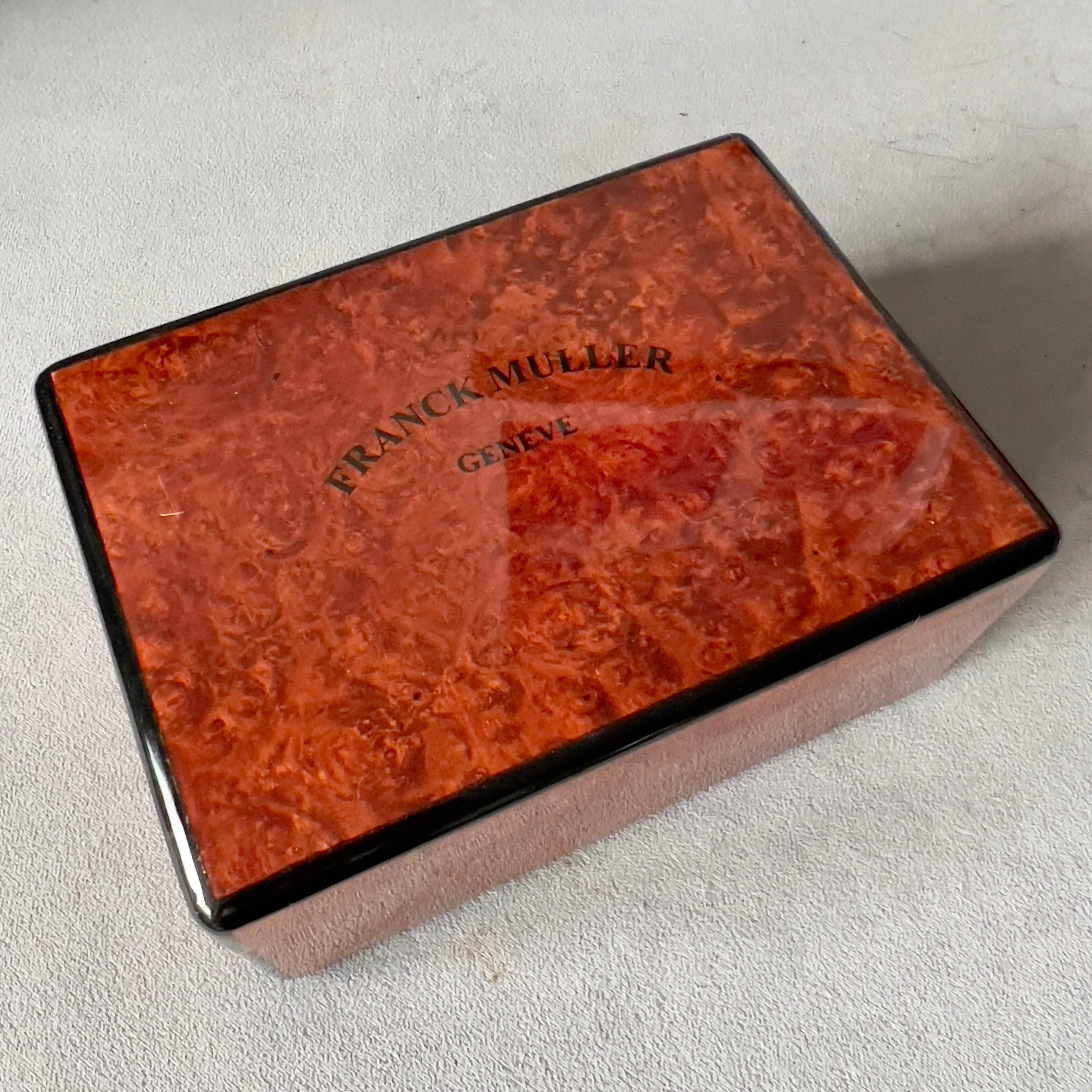 FRANCK MULLER Wooden Box + Outer Box 7.30x5.10x3.5 inches