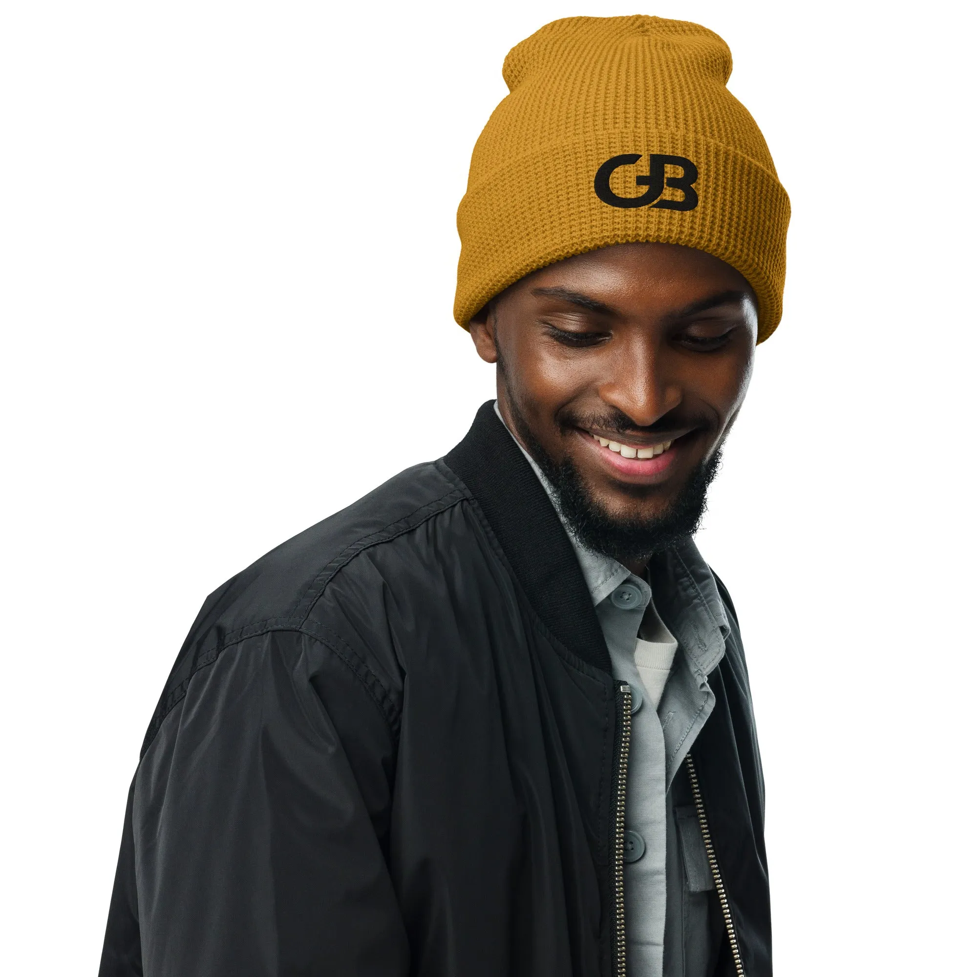 Gerald Black Waffle Beanie BLK