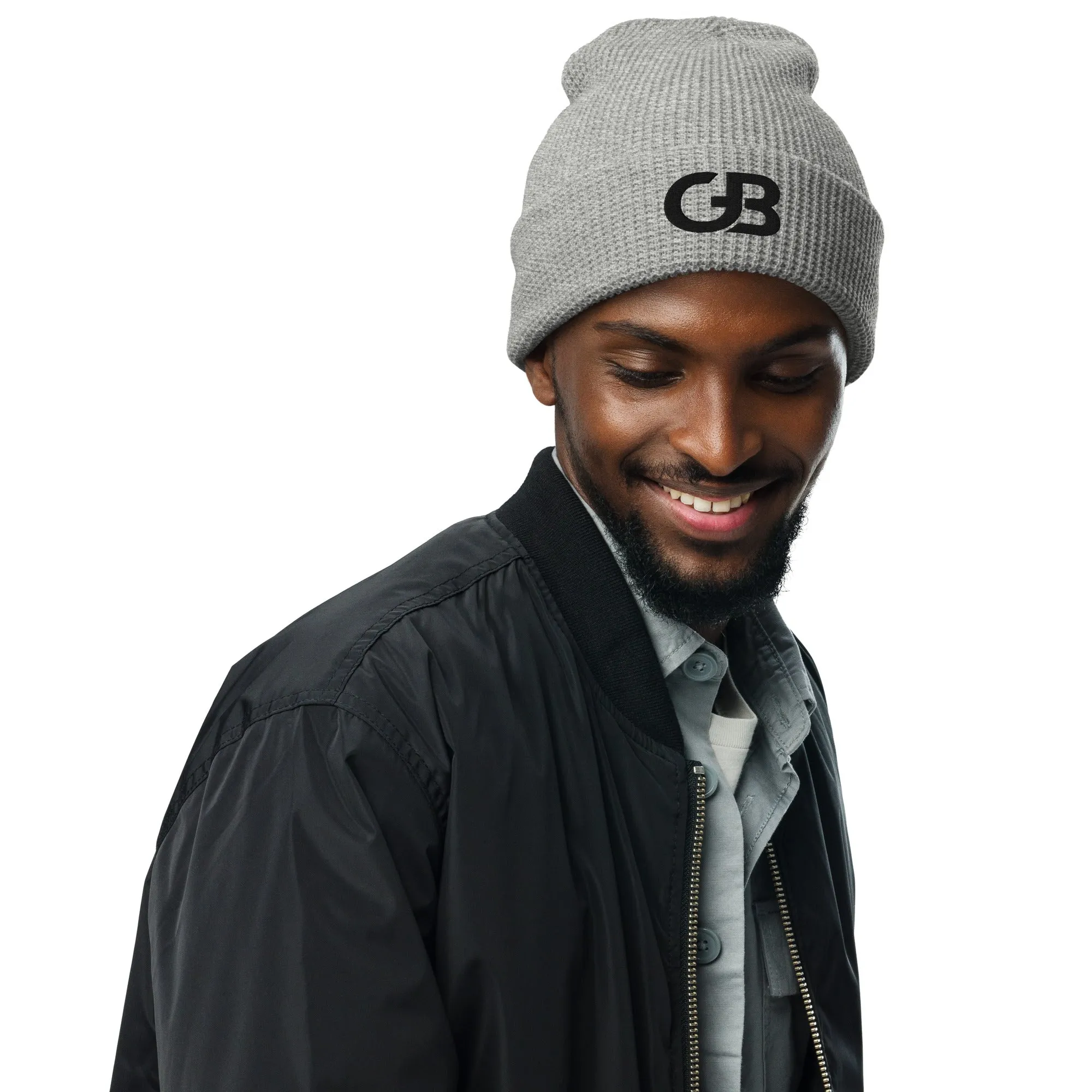 Gerald Black Waffle Beanie BLK