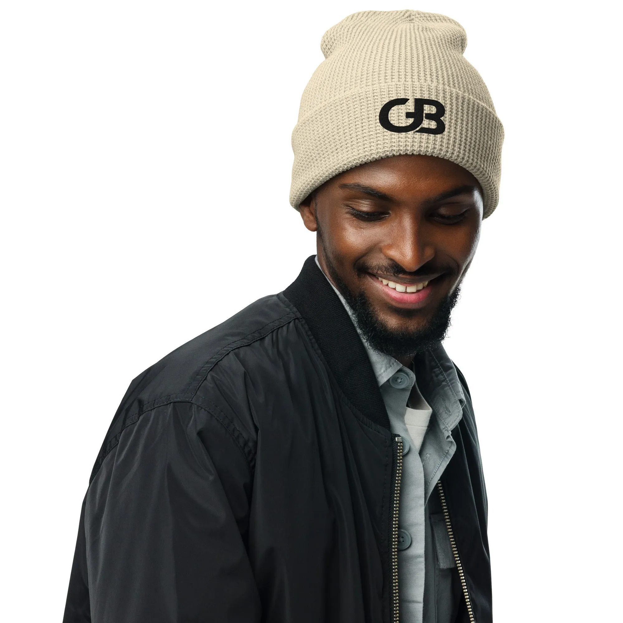 Gerald Black Waffle Beanie BLK