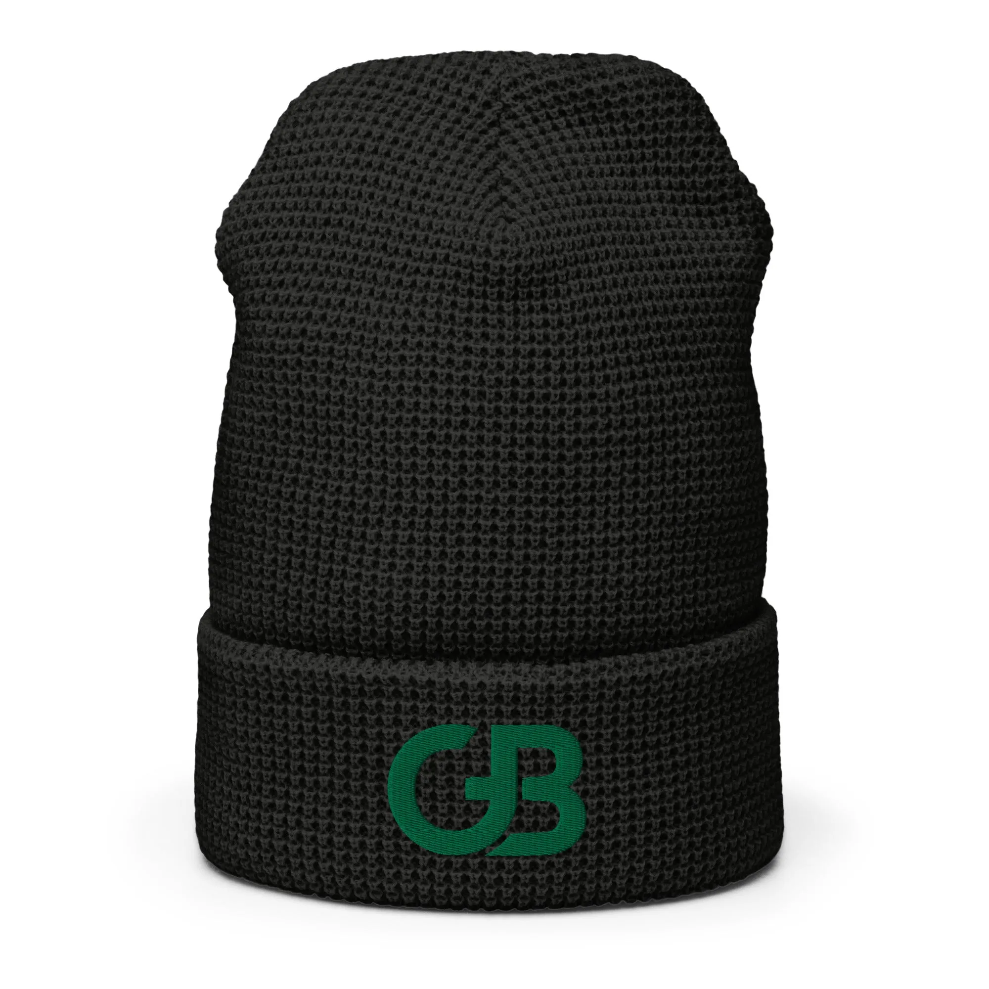 Gerald Black Waffle Beanie GRN