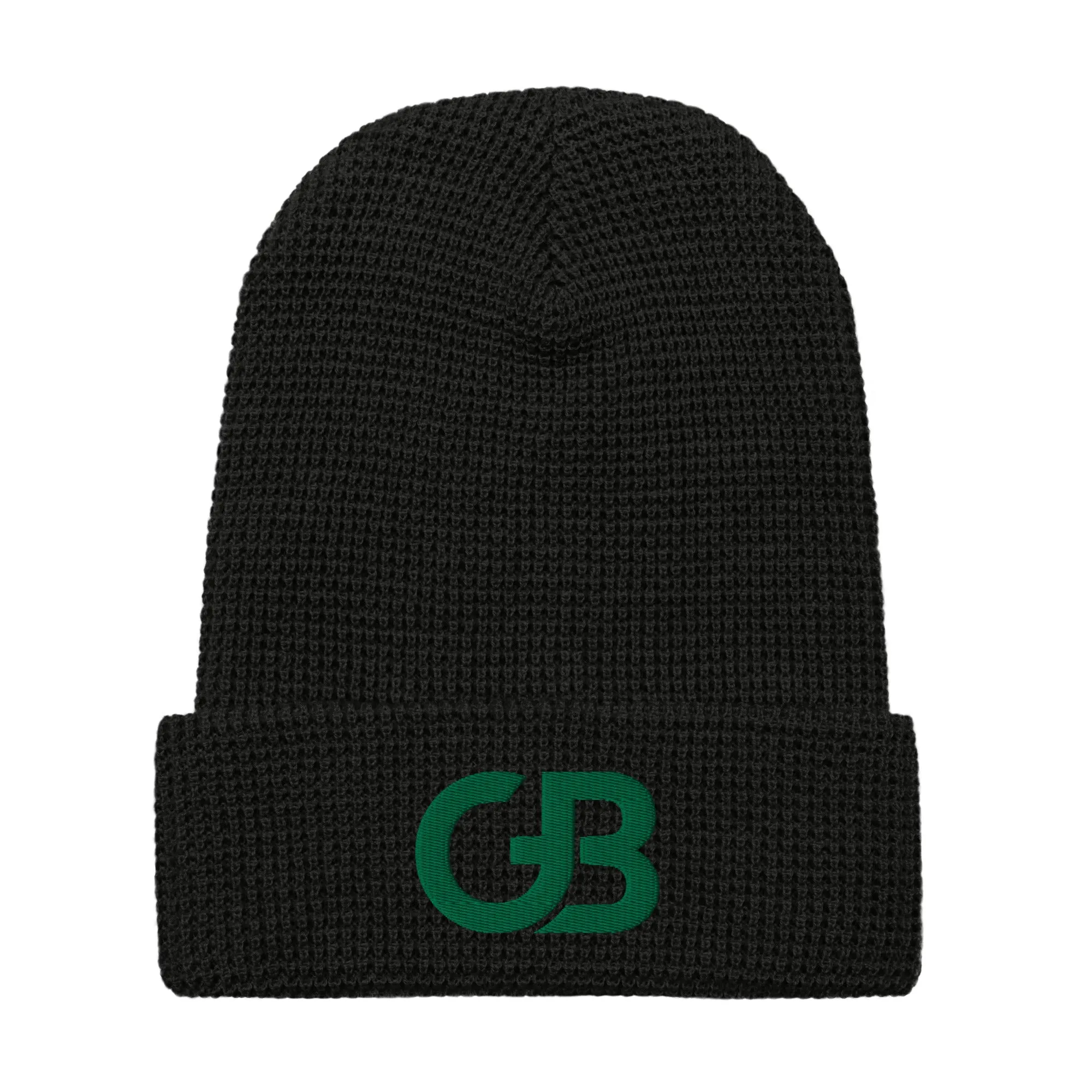 Gerald Black Waffle Beanie GRN