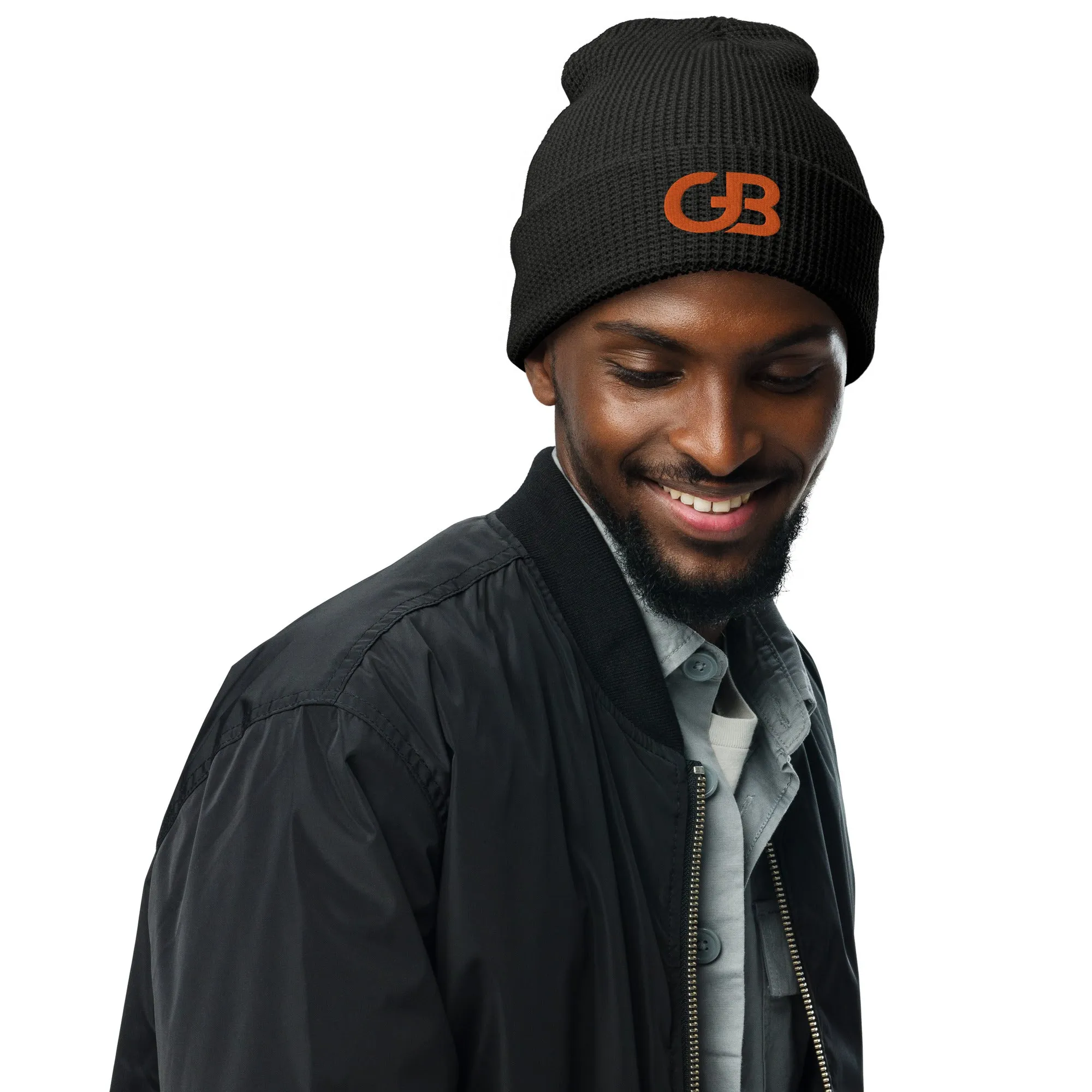 Gerald Black Waffle Beanie ORN