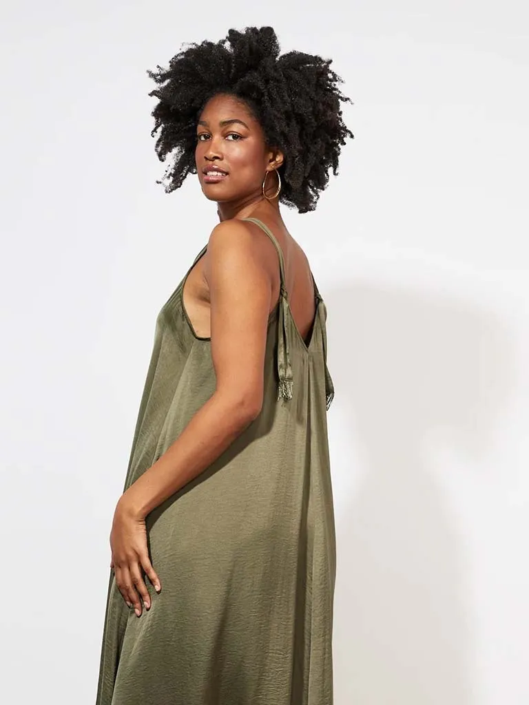 Haven Barbados Tank Maxi Dress - Khaki