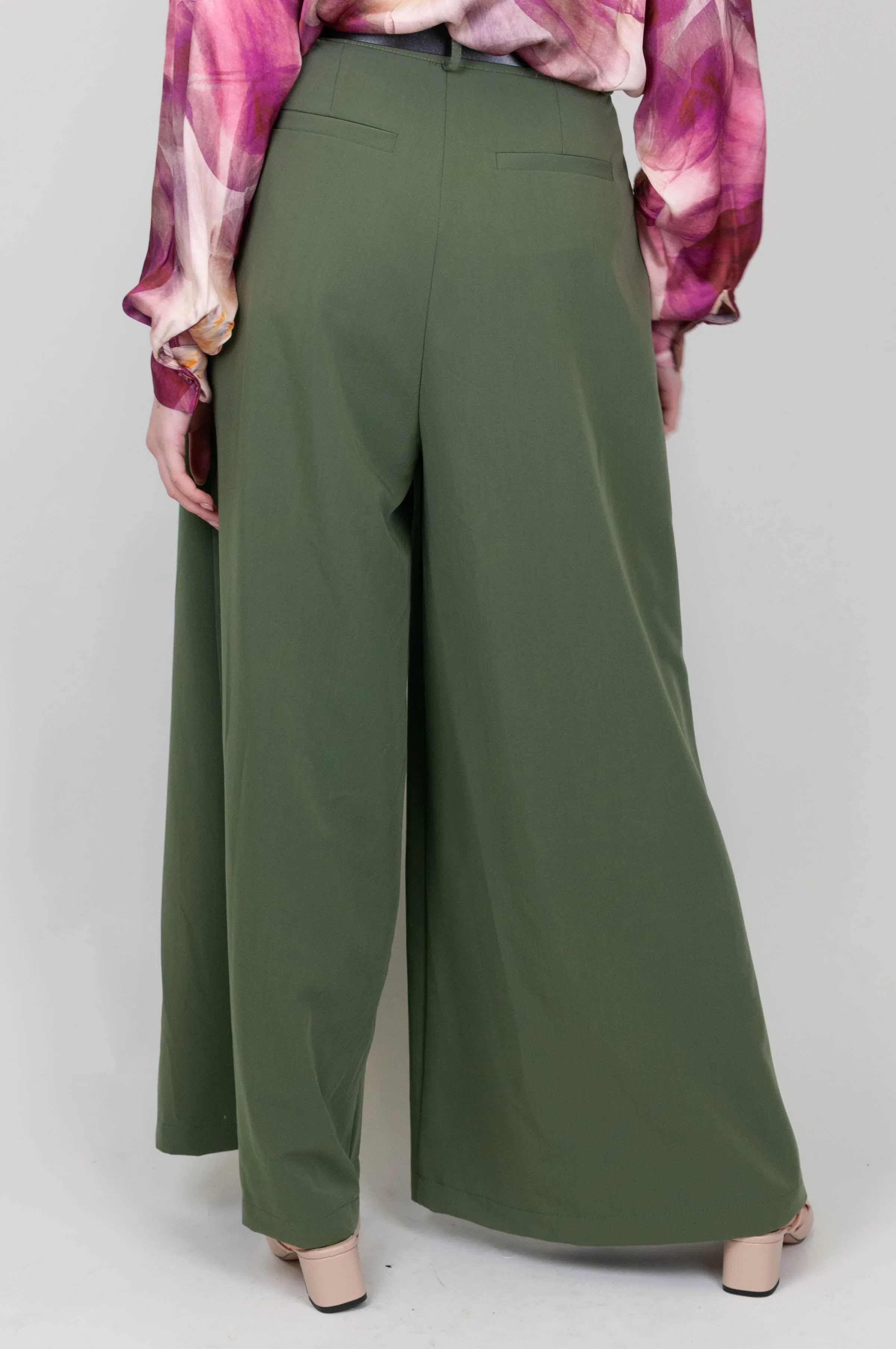 Haveone - Pantalone palazzo con pinces