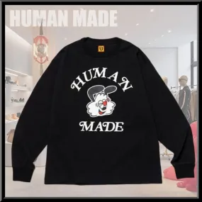 HUMAN MADE  |Crew Neck Pullovers Heart Unisex Street Style Collaboration