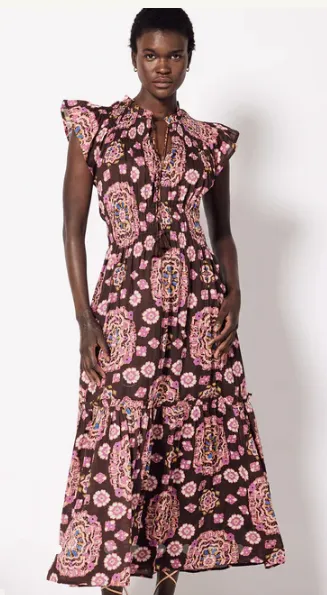 Indira Ankle Dress in Avalon Print