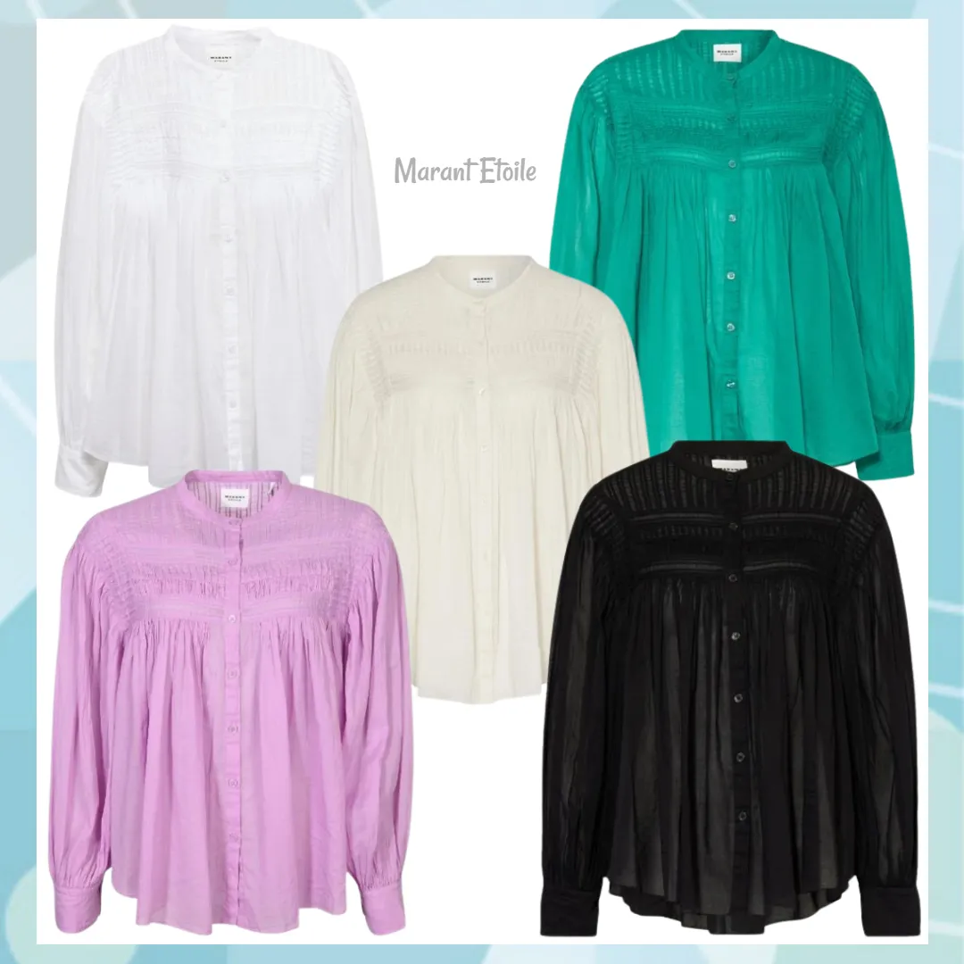 ISABEL MARANT ETOILE  |Long Sleeves Cotton Shirts & Blouses