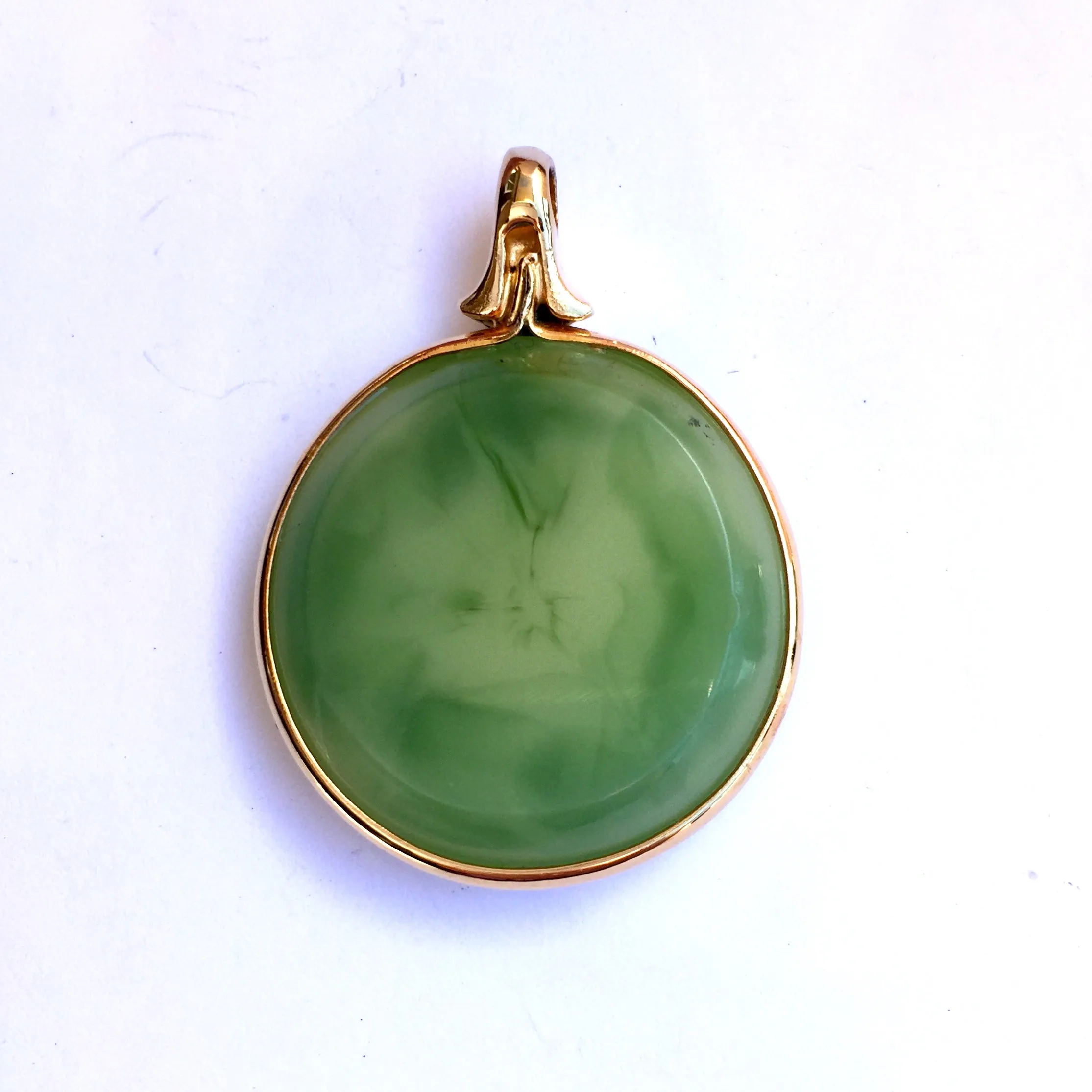 JADE Gold Plated Pendant