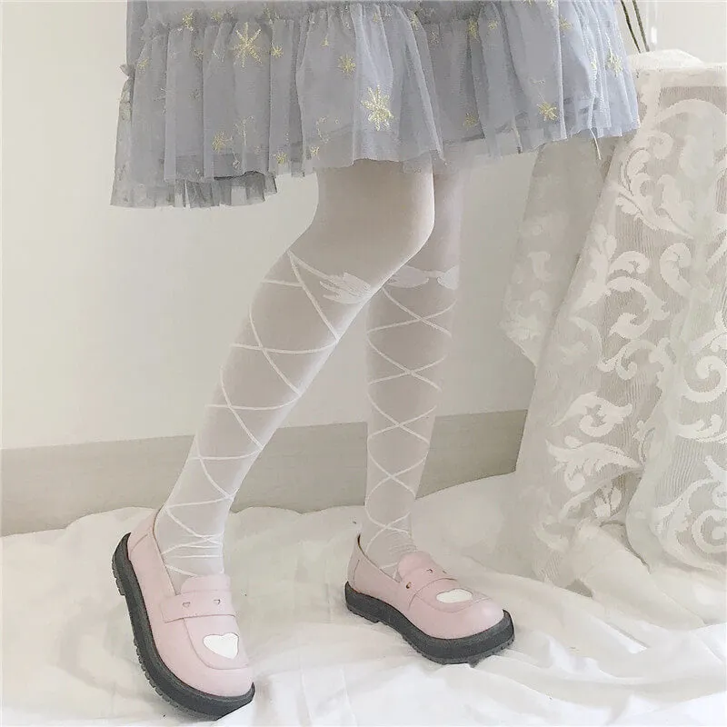 JAPANESE LOLITA CUTE BOW JK BODY-STOCKING BY07234