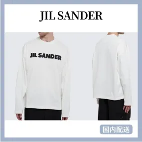 Jil Sander  |Crew Neck Pullovers Unisex Street Style Long Sleeves Plain