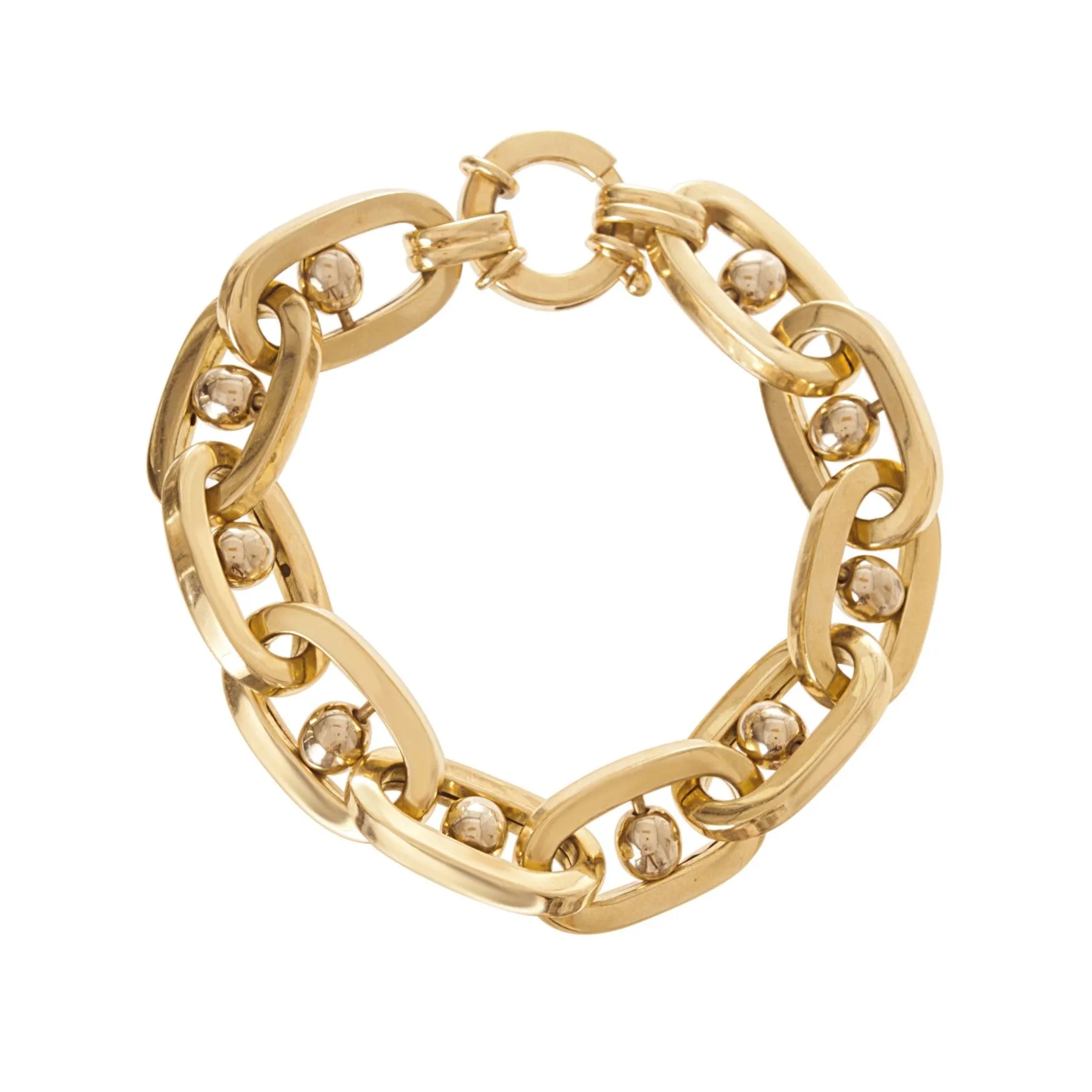 Jumbo Link Gold Bracelet