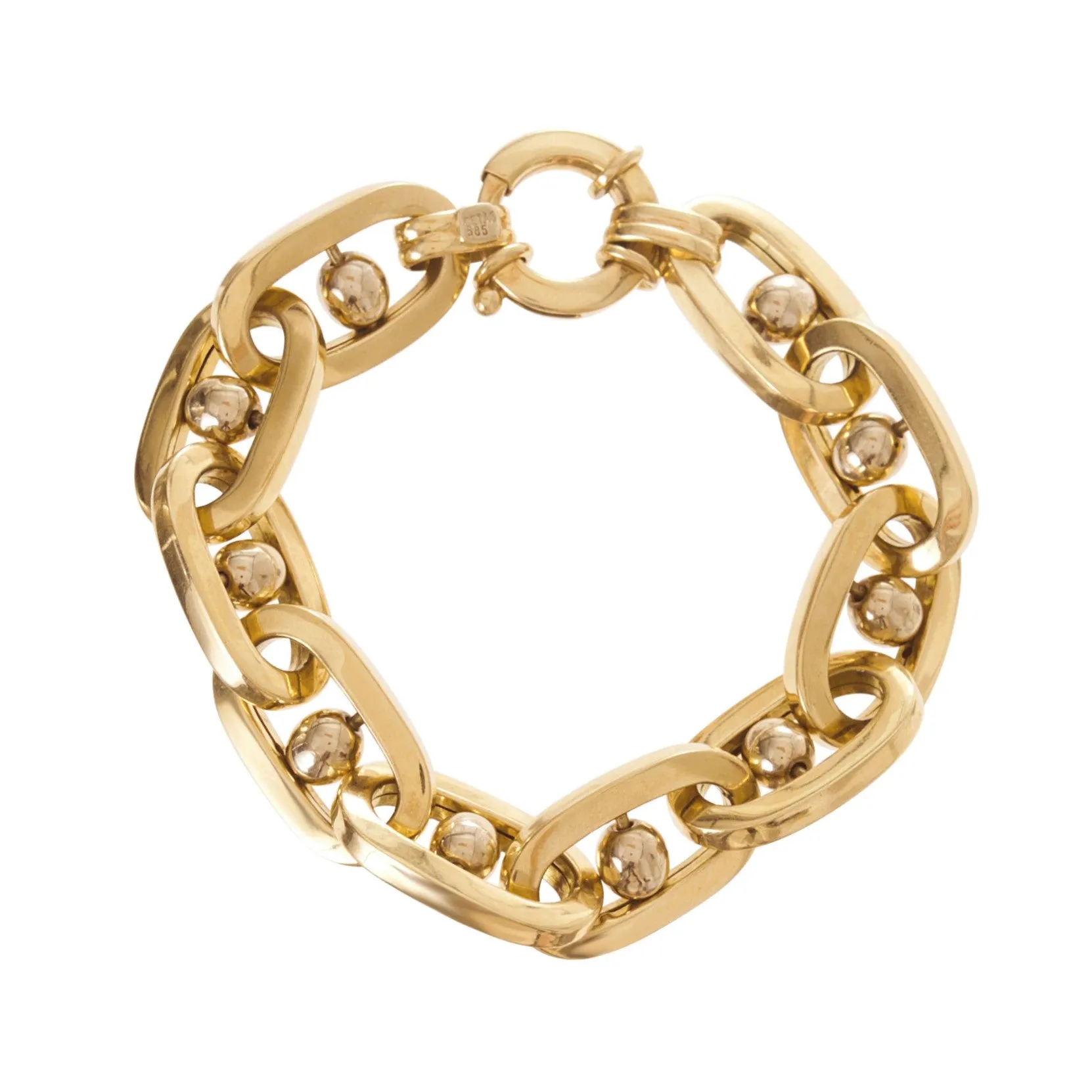 Jumbo Link Gold Bracelet