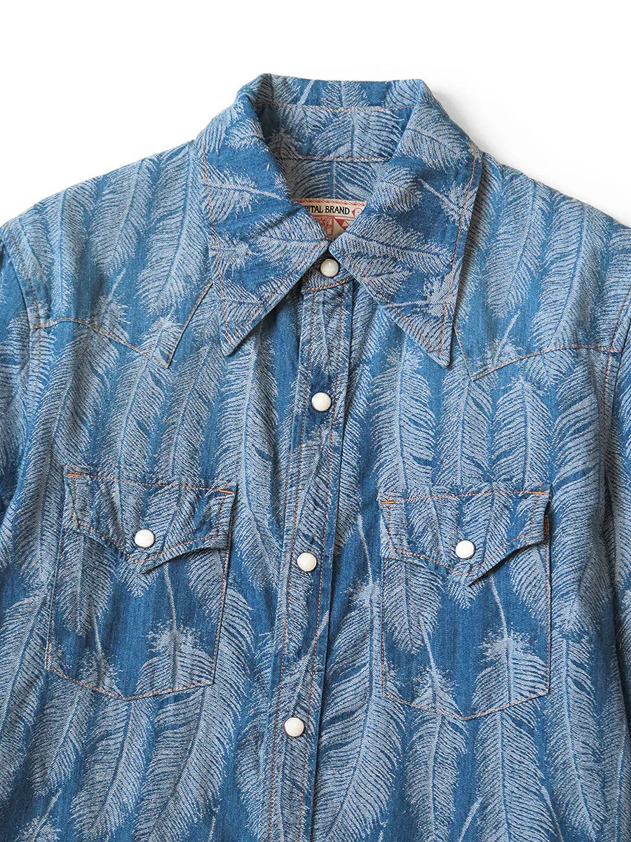 Kapital 5oz Magpie Denim Western Shirt Women