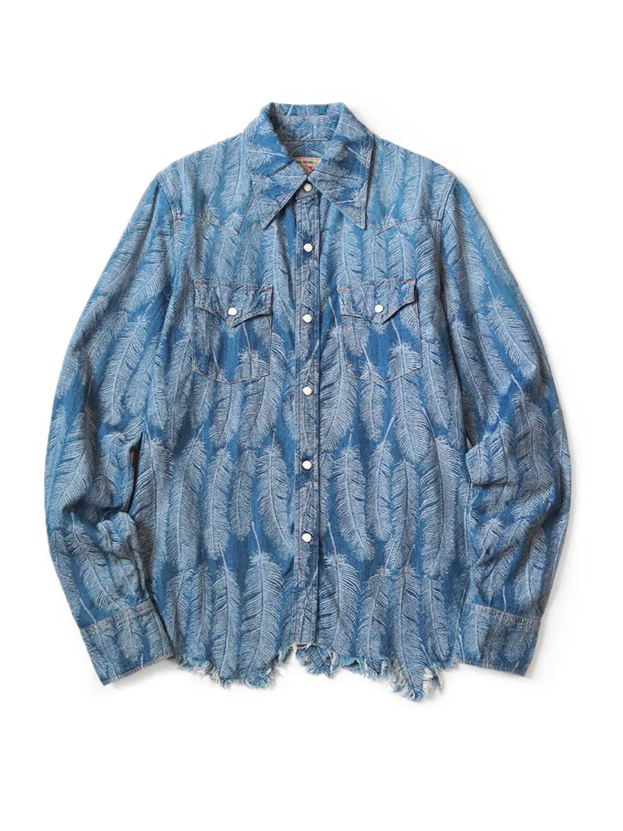 Kapital 5oz Magpie Denim Western Shirt Women