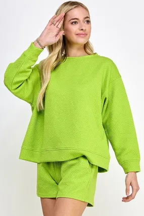 Kiwi Texture Pullover