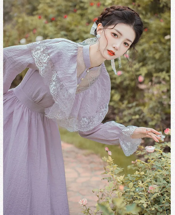 Lilac Nymph Edwardian Vintage Dress