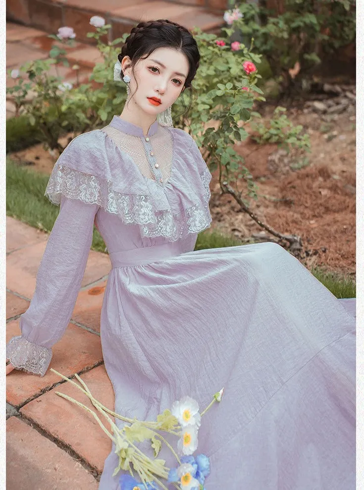 Lilac Nymph Edwardian Vintage Dress