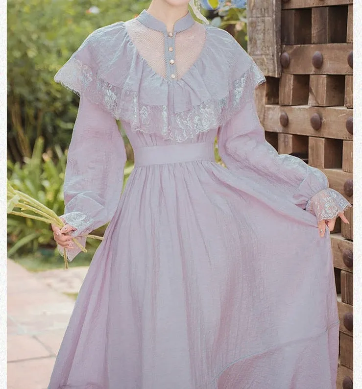 Lilac Nymph Edwardian Vintage Dress