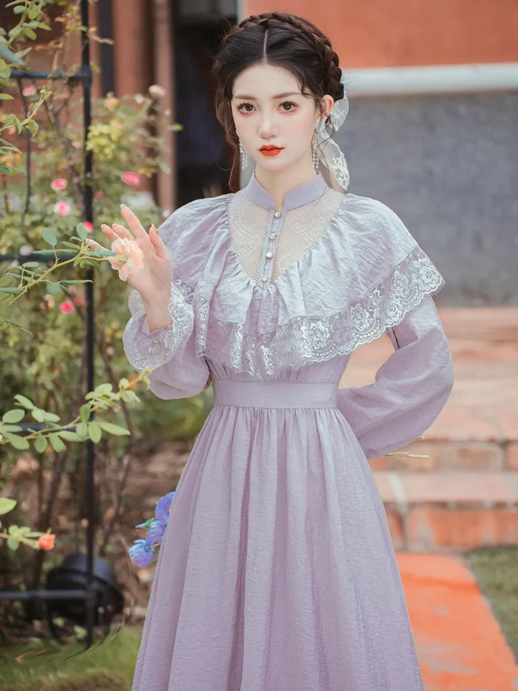 Lilac Nymph Edwardian Vintage Dress