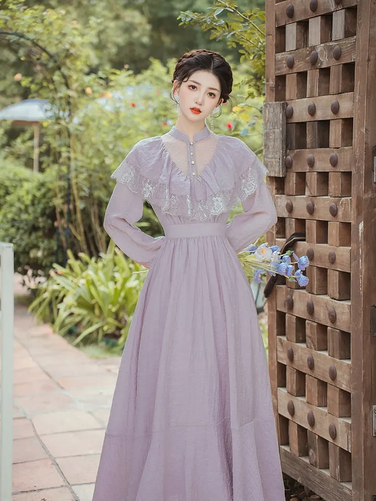 Lilac Nymph Edwardian Vintage Dress