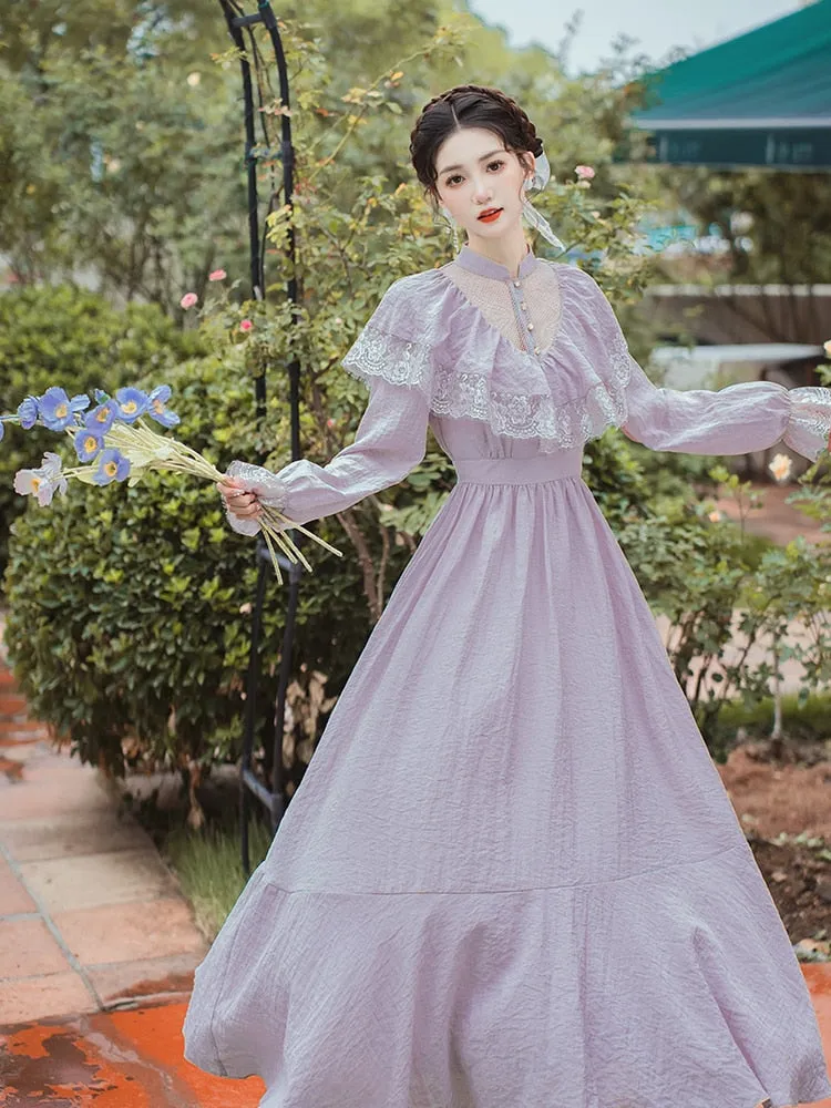 Lilac Nymph Edwardian Vintage Dress