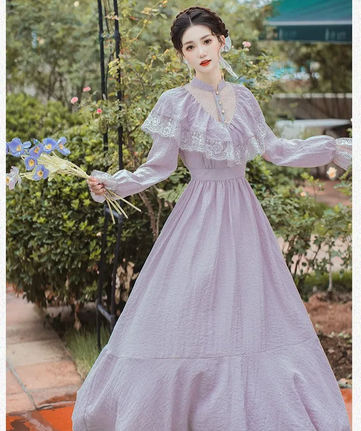 Lilac Nymph Edwardian Vintage Dress