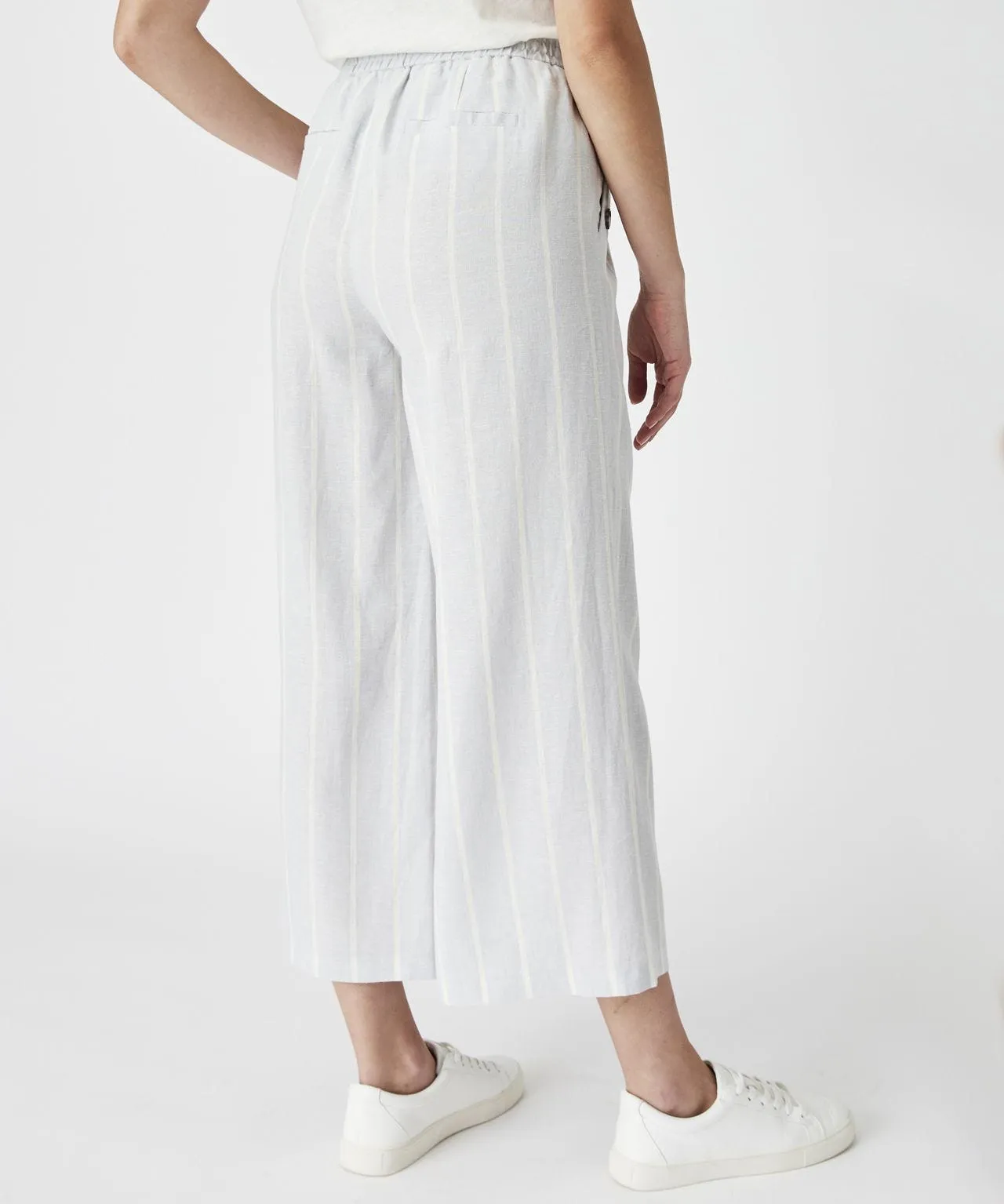 Linen Rich Crop Trousers