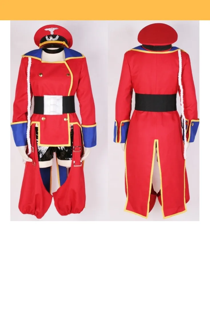 Macross Frontier Sheryl Red Uniform Cosplay Costume