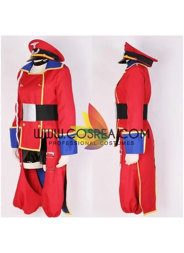 Macross Frontier Sheryl Red Uniform Cosplay Costume