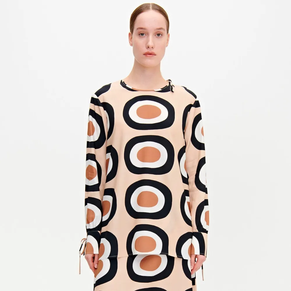 marimekko  |Crew Neck Long Sleeves Medium Tunics