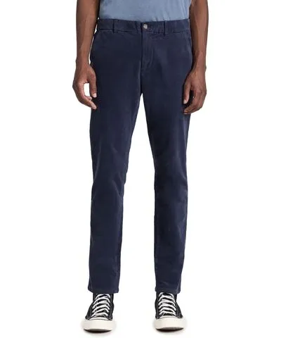 Marine Layer Saturday Puppytooth Chino Pants Navy Texture M