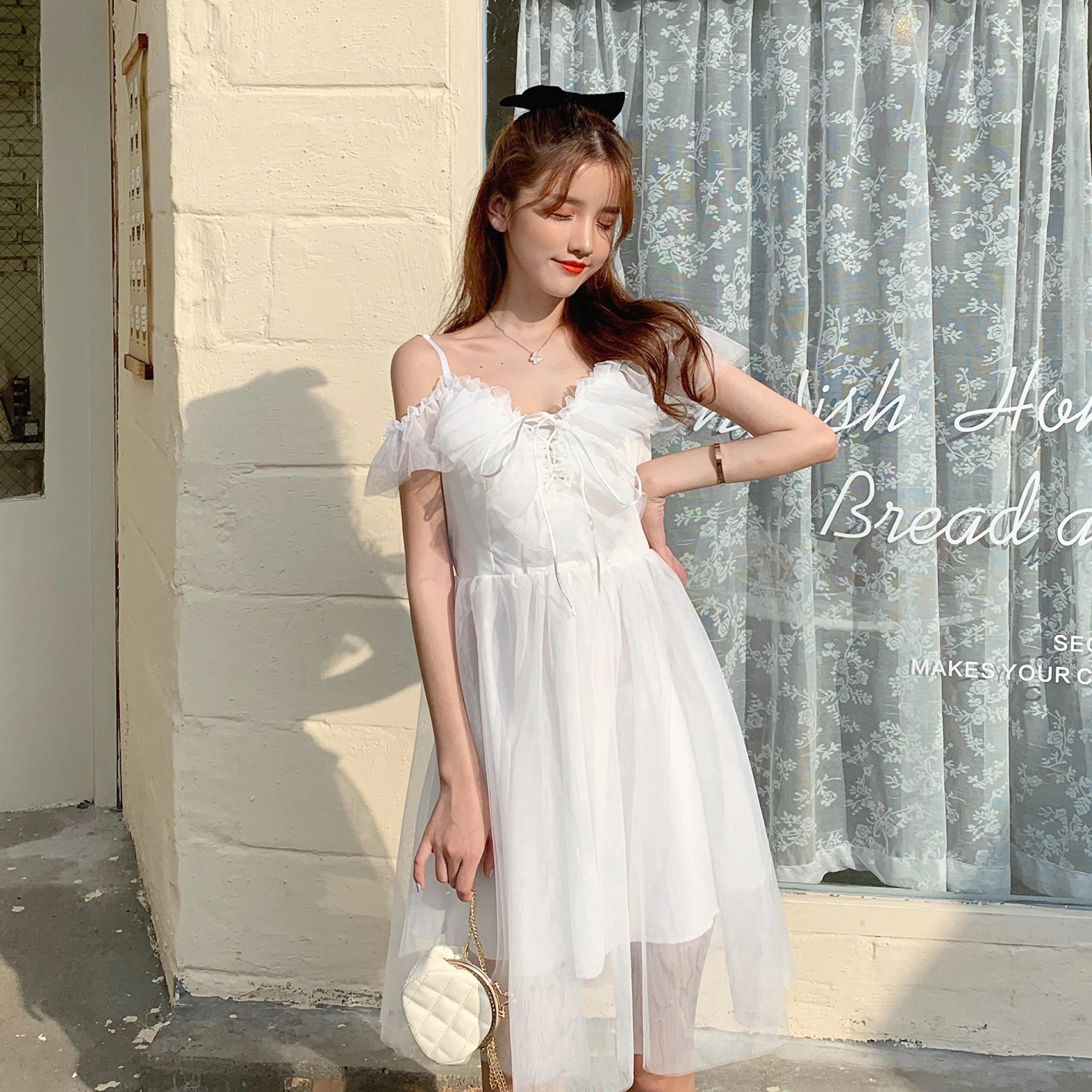 Misty Wish White Tulle Fairy Mini Dress