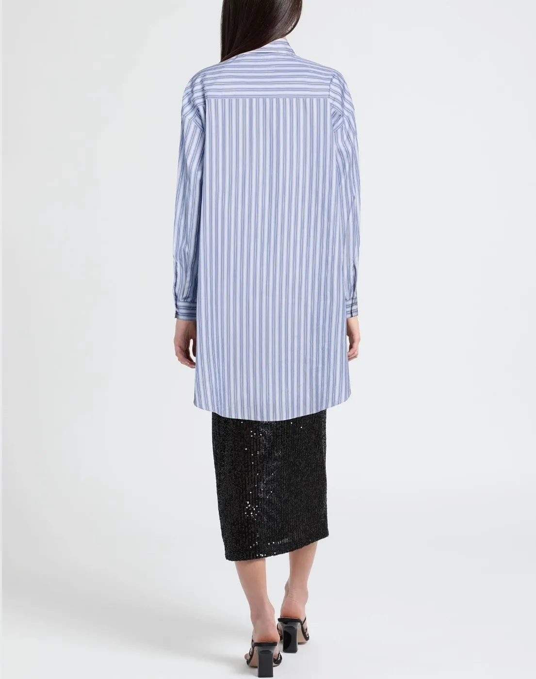 MM6 Maison Margiela  |Stripes Long Sleeves Cotton Logo Shirts & Blouses