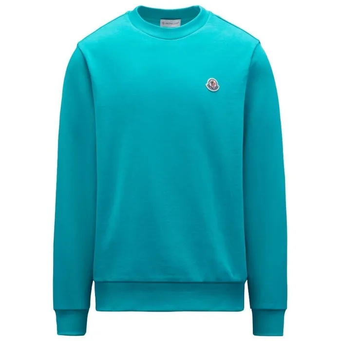 MONCLER  |Crew Neck Long Sleeves Logo Sweatshirts