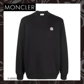 MONCLER  |Crew Neck Long Sleeves Logo Sweatshirts