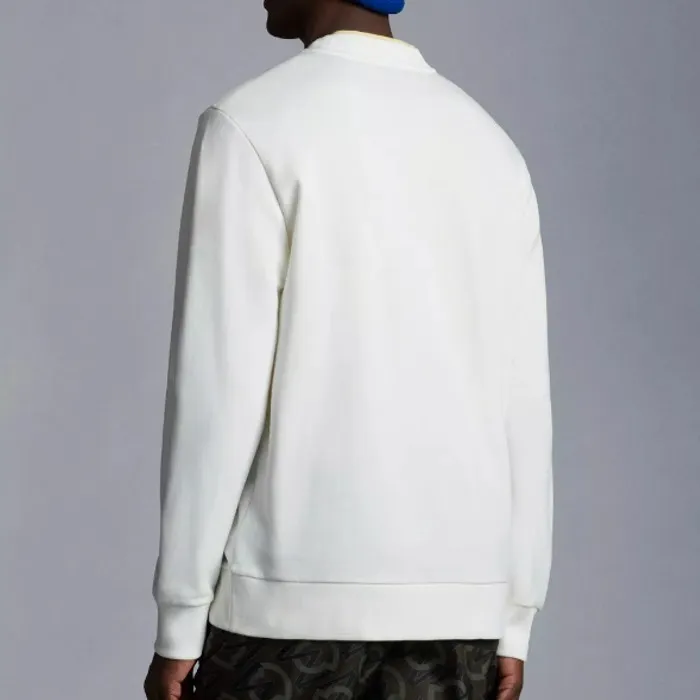 MONCLER  |Crew Neck Long Sleeves Logo Sweatshirts