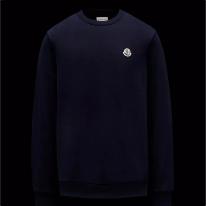 MONCLER  |Crew Neck Long Sleeves Logo Sweatshirts