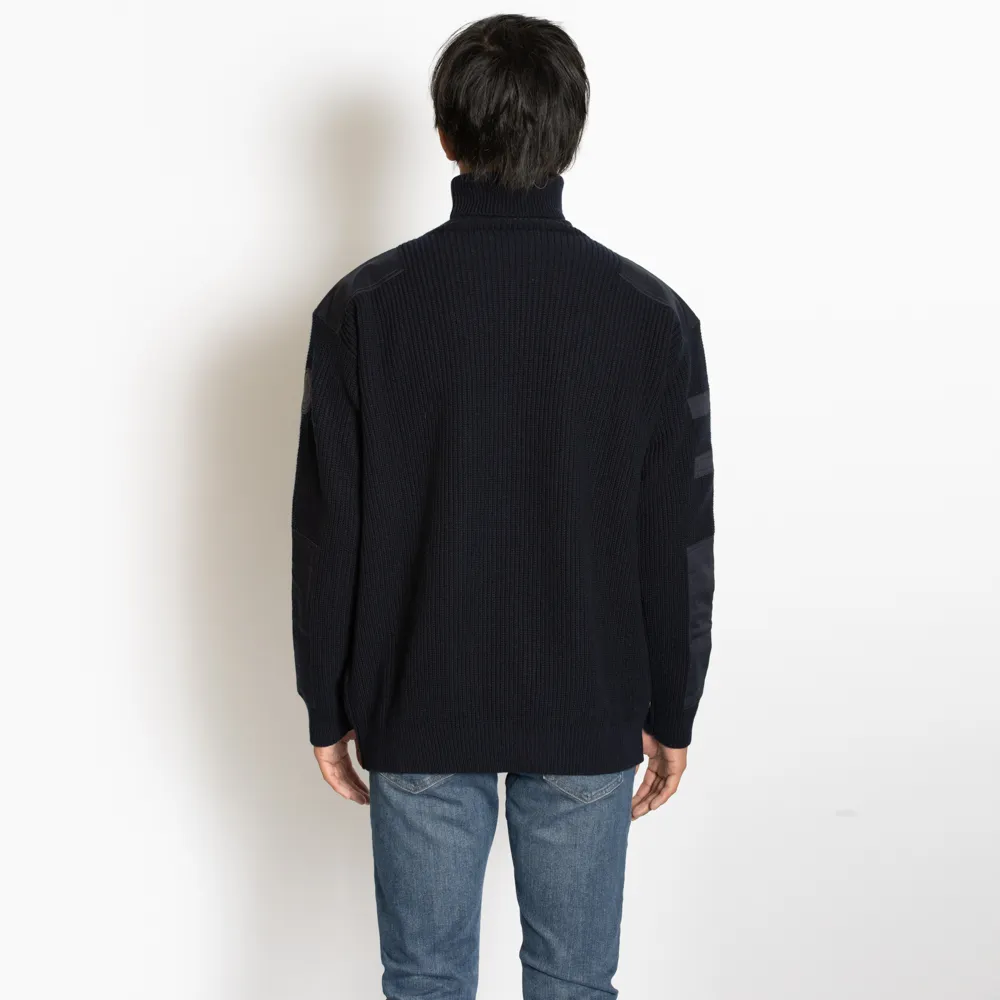 MONCLER  |Wool Cashmere Fine Gauge Long Sleeves Plain Logo