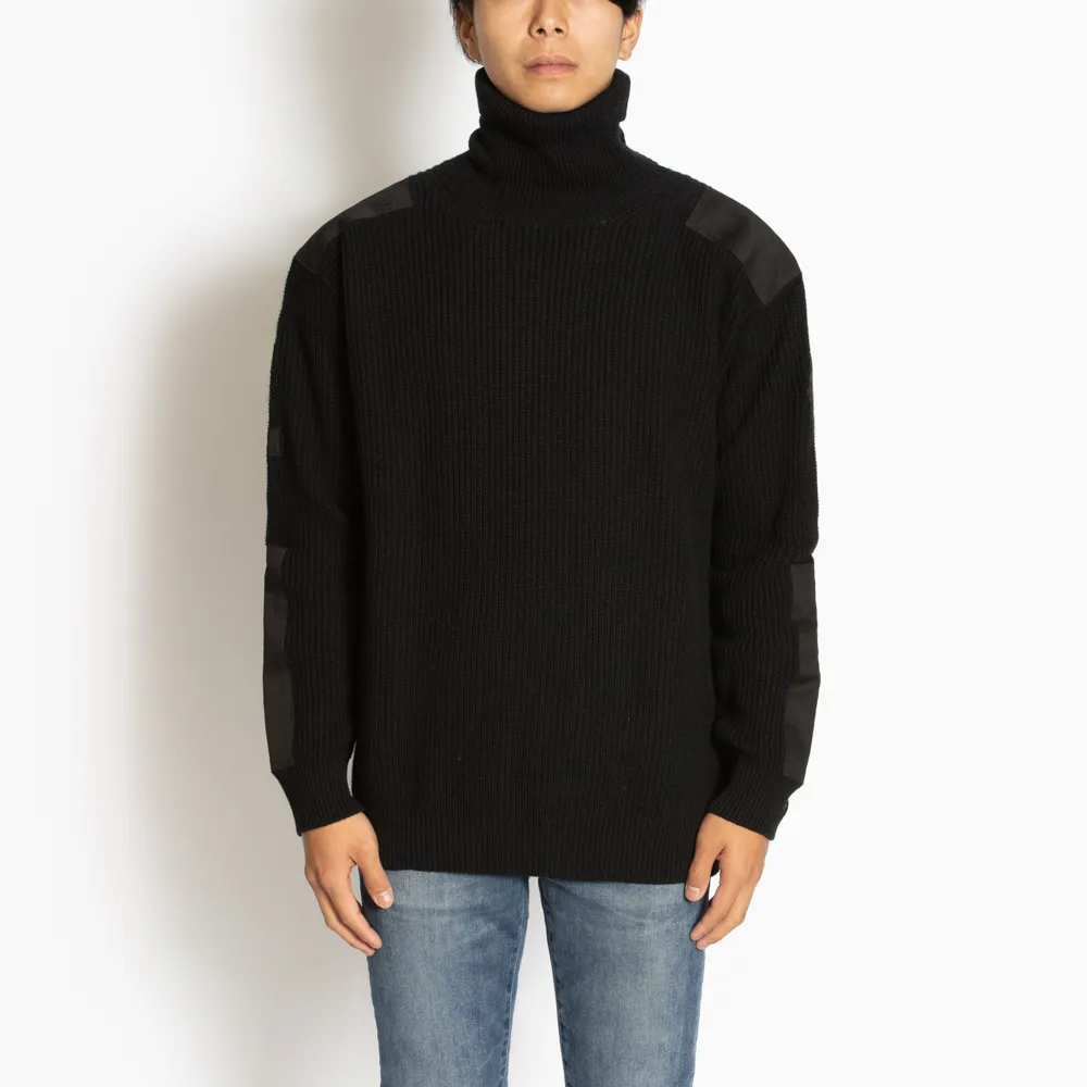 MONCLER  |Wool Cashmere Fine Gauge Long Sleeves Plain Logo