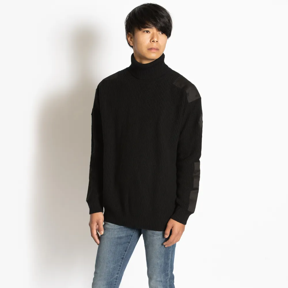 MONCLER  |Wool Cashmere Fine Gauge Long Sleeves Plain Logo