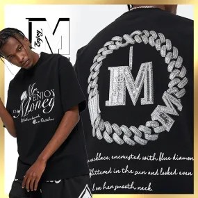 MR. ENJOY DA MONEY  |Unisex Street Style Cotton Short Sleeves Oversized