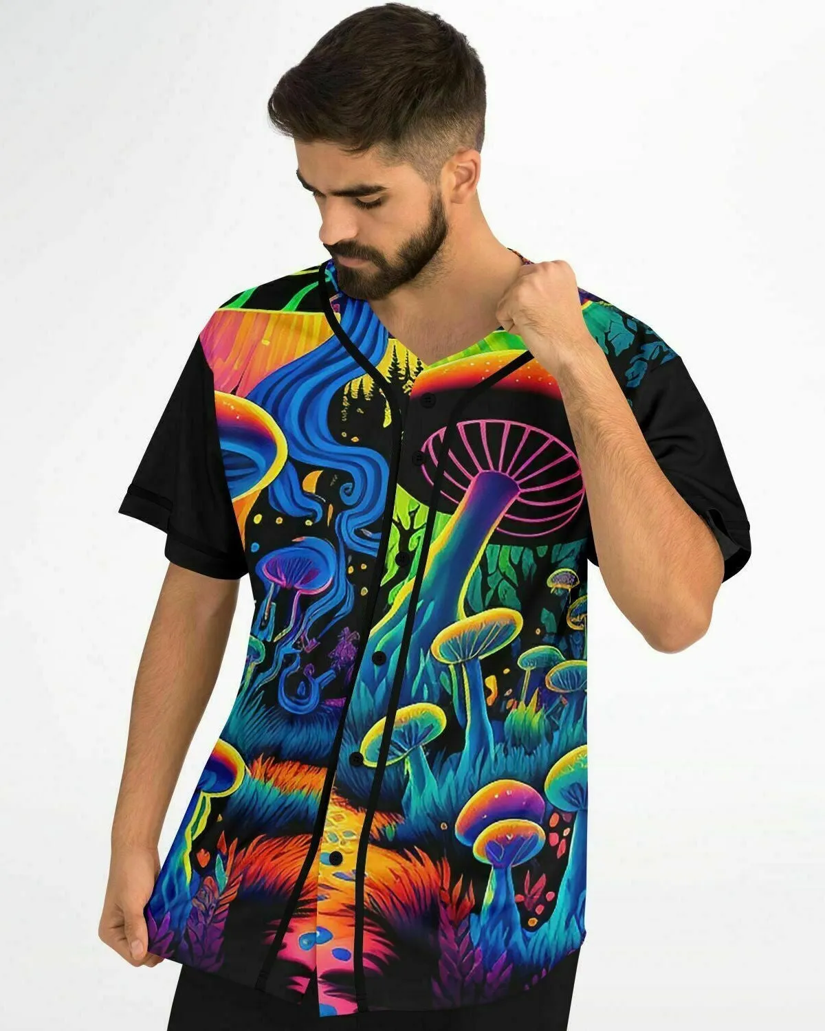 Mushroom Land Baseball Jersey