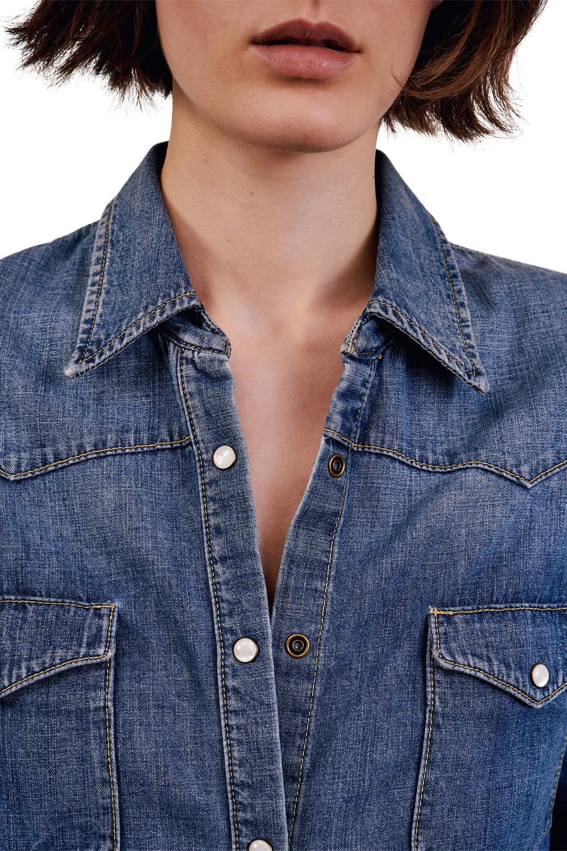 Nili Lotan Travis Shirt in Classic Wash