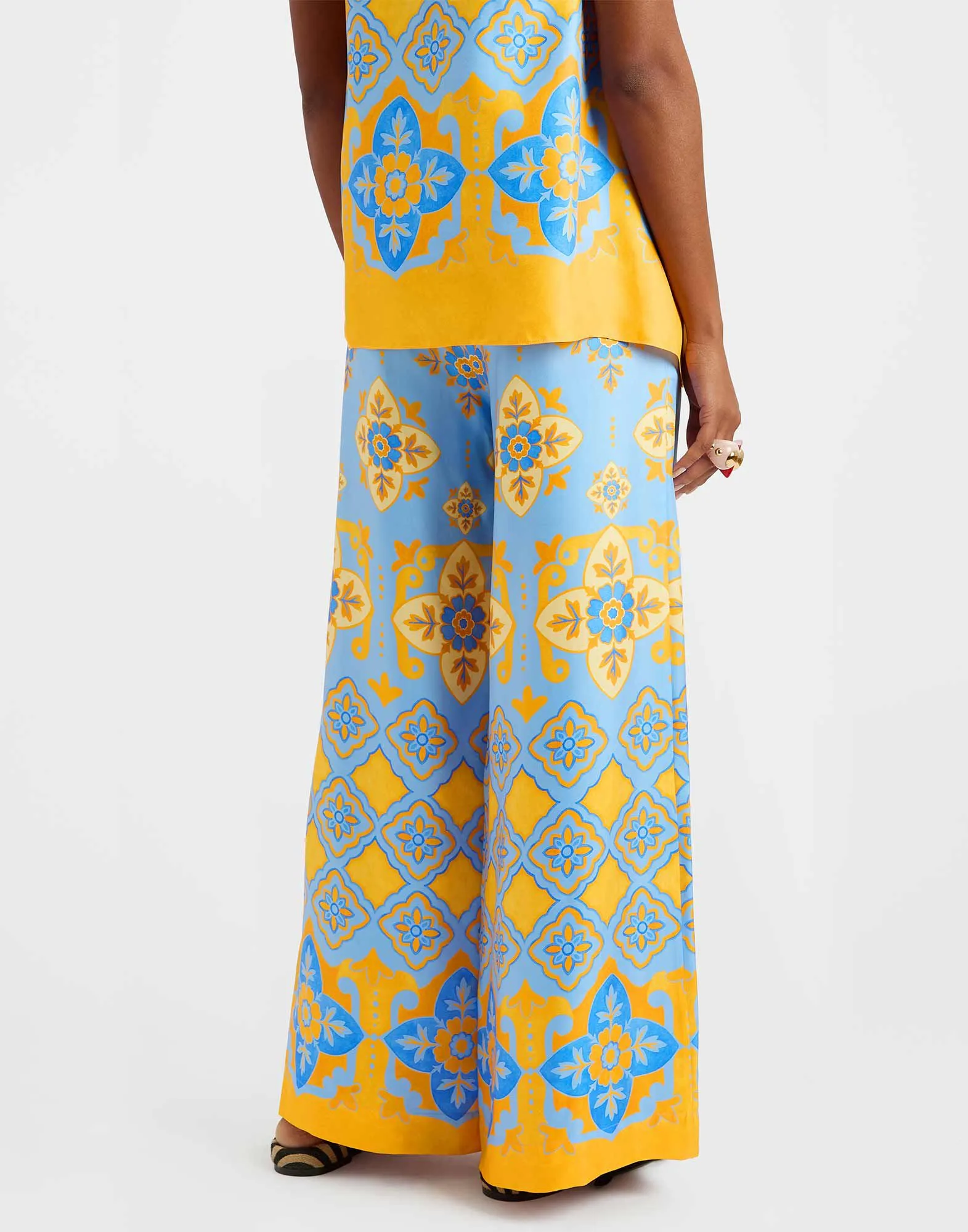 Palazzo Pants in Partenope Light Blue for Women | La DoubleJ