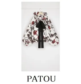 PATOU  |Casual Style Long Sleeves Cotton Elegant Style