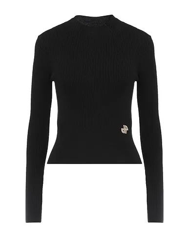 PATOU  |Crew Neck Rib Long Sleeves Plain Logo V-neck & Crew neck