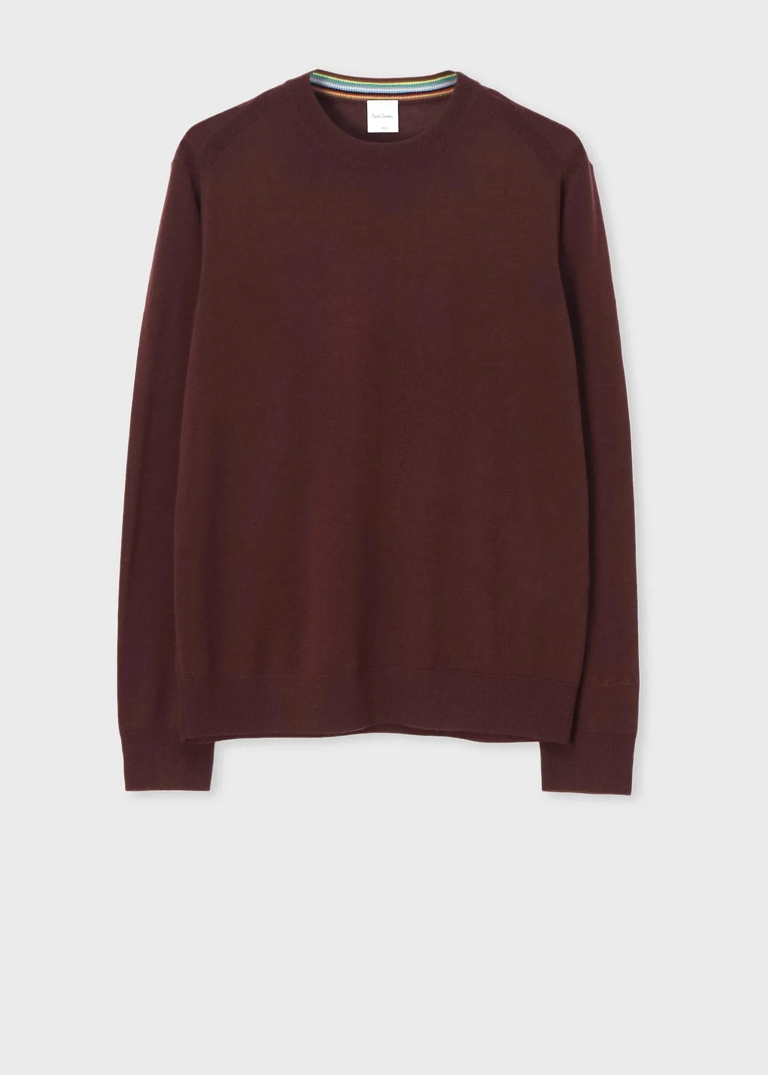 Paul Smith  |Crew Neck Wool Long Sleeves Plain Logo Sweaters